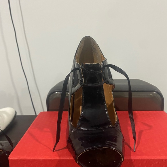 Women Open Toe Wedges Lace Dress Boot - Picture 2 of 3